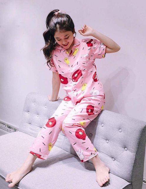 𝑩𝑼𝑭𝑭𝑬𝑻 𝑺𝑻𝑶𝑹𝑬 - Bô Ngủ Pijama Kate Thái Tay Ngắn Quần Dài