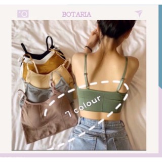 Áo bra nữ - áo bra len gân tăm chất đẹp 2 dây hở lưng siêu hot