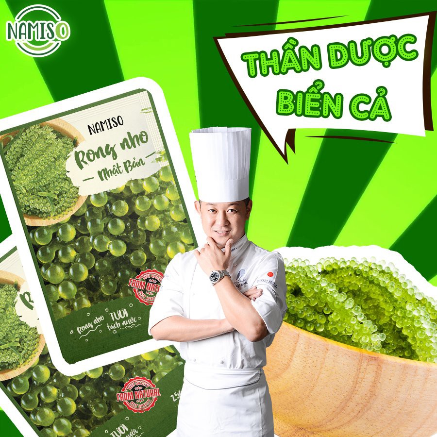  Rong nho tách nước Namiso, rong nho tách nước cao cấp chính hãng