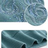 Áo Len Cài Cúc Thêu Hoa Hồng Trung Niên