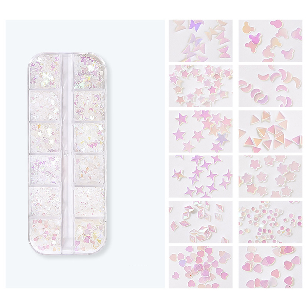 Hộp Phụ Kiện Sequin Trang Trí Móng Tay 3d Tiện Dụng