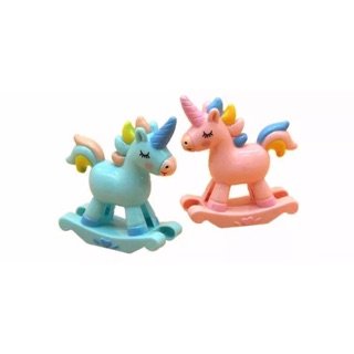Ngựa pony nhựa xanh/hồng