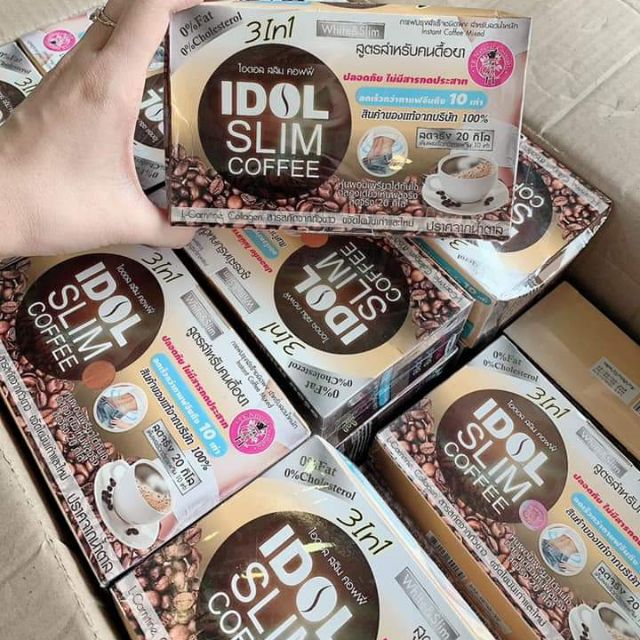 chuẩn 100% giảm mạnh ) cafe giảm cân Thái Lan queen slim coffee chính hãng by idol