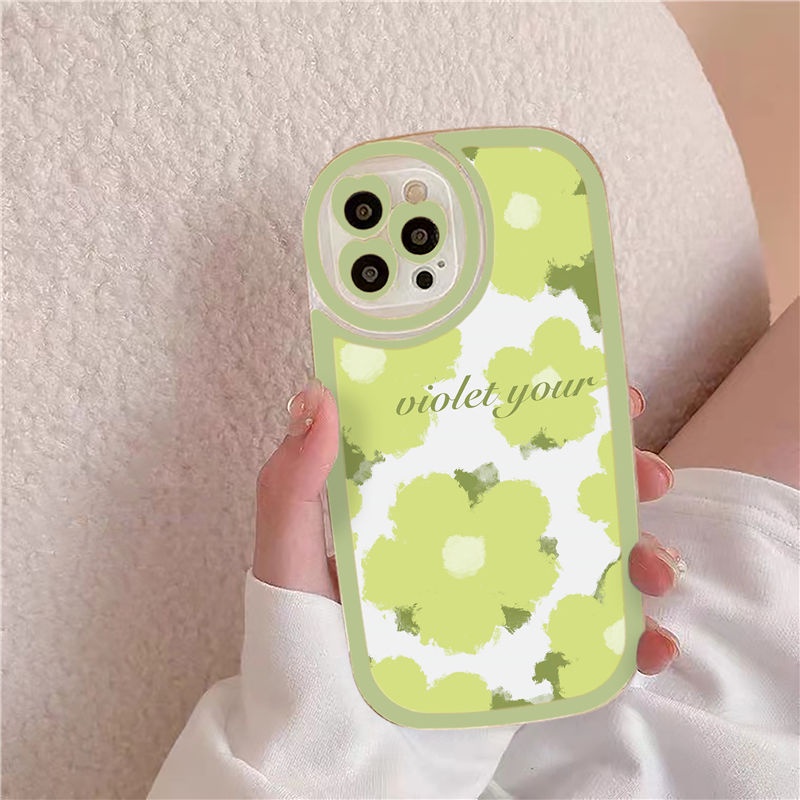 Ốp Điện Thoại Silicon Mềm Hình Hoa Có Dây Đeo Tay Cho iPhone11 12 XR XS 7plus 8 6s 13promax