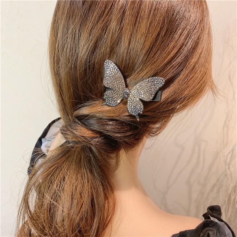 Kẹp Tóc Hình Bướm Đính Đá Phong Cách Hàn Quốc C321