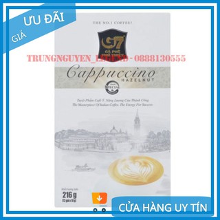 [Có tem] Cà phê G7 Cappuccino hương Hazenut - Hộp 12 gói - Cà phê Trung Nguyên G7 - Cà phê Hòa tan