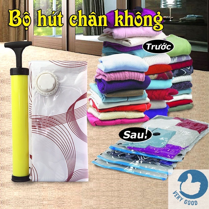 BỘ TÚI HÚT CHÂN KHÔNG KÈM BƠM TAY