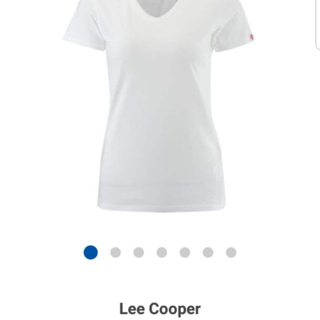 Áo phông nữ cổ tim - màu trắng- order Uk dư- Lee copper