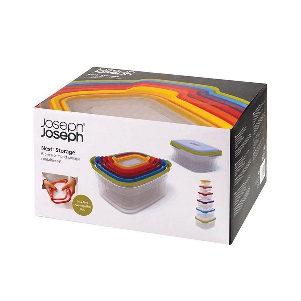 Set 5 hộp đựng thực phẩm JOSEPH JOSEPH nhiều màu sắc