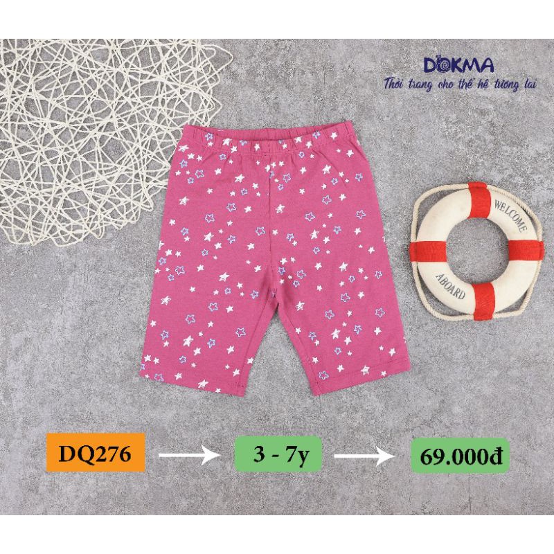 3-7Y Quần legging, quần lửng bé gái Dokma