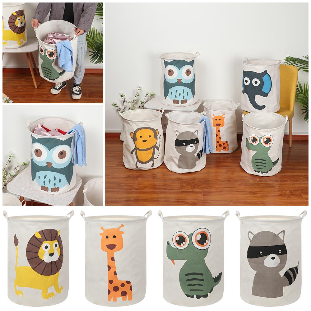 Giỏ Đựng Đồ Giặt Ủi Họa Tiết Hoạt Hình Dễ Thương