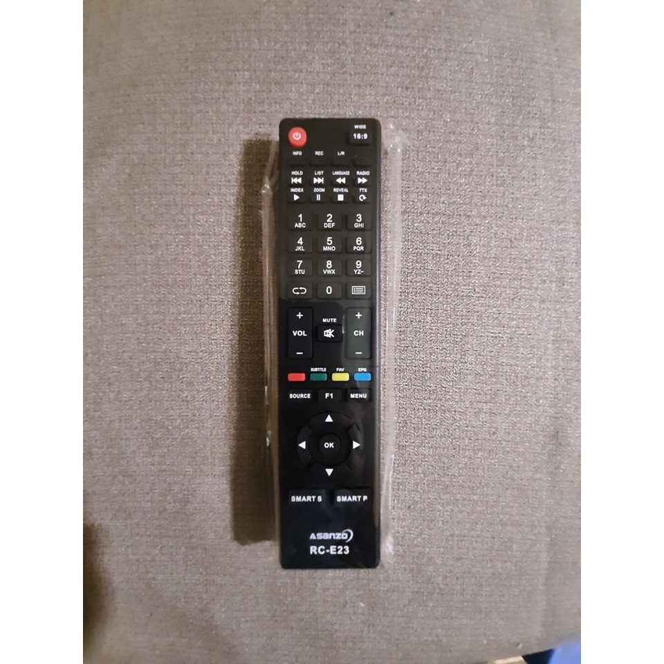 Remote Điều khiển TV Asanzo RC-E23 LCD/LED/Smart TV- Hàng mới chính hãng 100% Tặng kèm Pin!!!