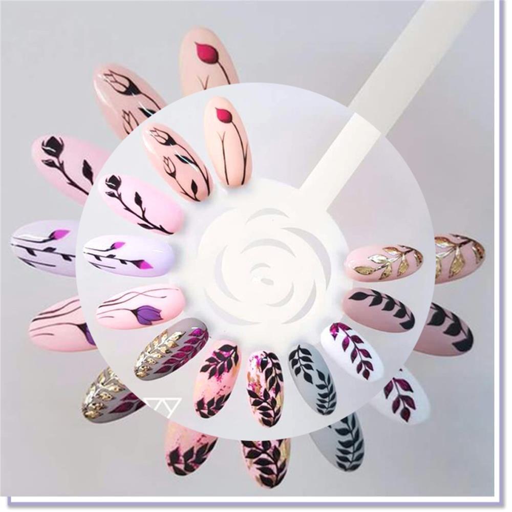 Miếng Dán Trang Trí Móng Tay Họa Tiết Hình Học Mới