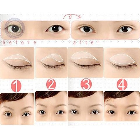 Hộp miếng dán kích mí lưới Dream Kiss Eyelid Stickers