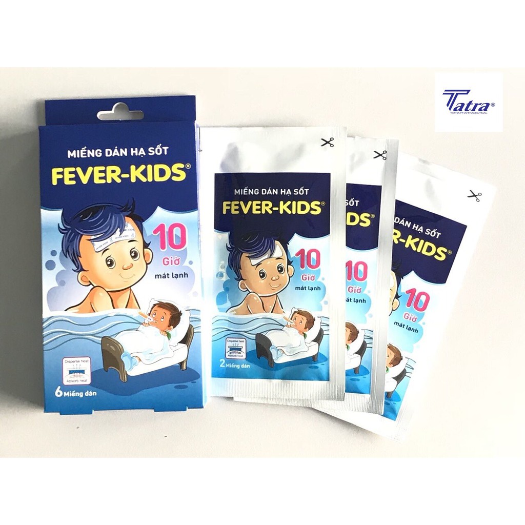 ✔️️️(Chính Hãng) Miếng dán hạ sốt Fever Kids Hộp 6 miếng
