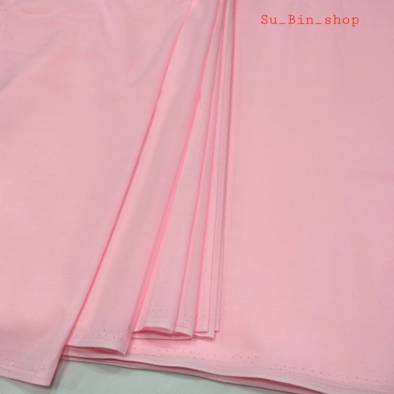 Vải Kate silk màu Hồng may áo sơ mi nữ
