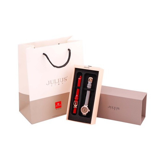 Đồng Hồ Nữ JS-012 Julius Star Hàn Quốc kèm dây Da