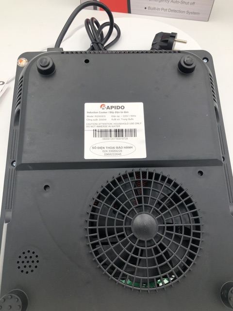 Bếp Từ Đơn Rapido RI2000ES , Công xuất 2000W , bảo hành chính hãng 12 tháng