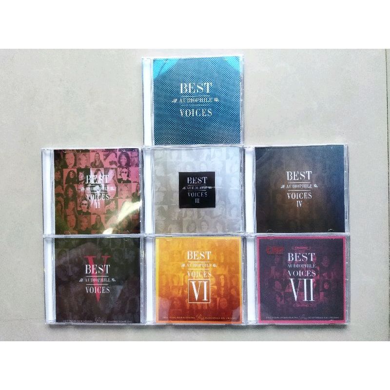 Bộ 7 cd Best audiophile voices phôi phono