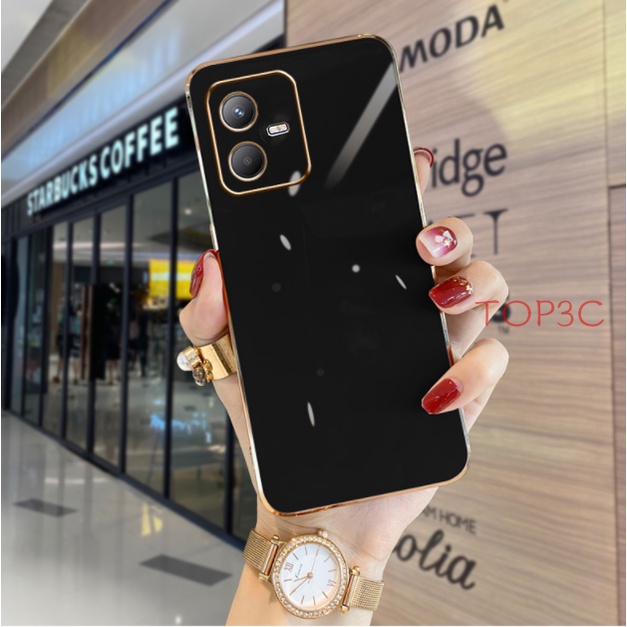 Ốp lưng vivo Y22S Ốp Điện Thoại Viền Thẳng Thời Trang Cho Vivo Y22 Vivo Y22S V25 Y35 V25 Pro Y02S Y15S Y01 Y16 ZB