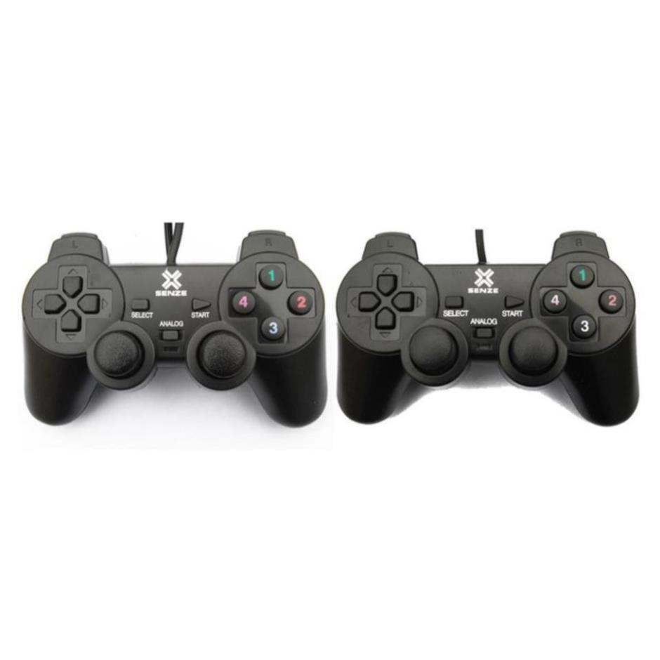 Tay Cầm Game Đôi, Gamepad Senze SZ-702A Có Rung Cổng Usb Cho PC, Laptop