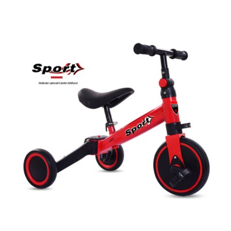Xe đạp ba bánh đa năng kiêm xe chòi chân Happy baby& SPORT xe thăng bằng cho bé