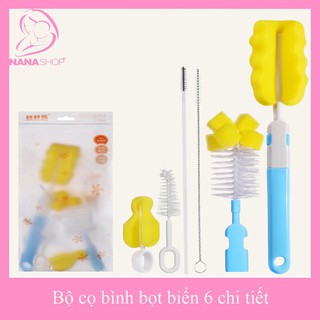 Bộ cọ bình bọt biển 6 chi tiết không chứa BPA