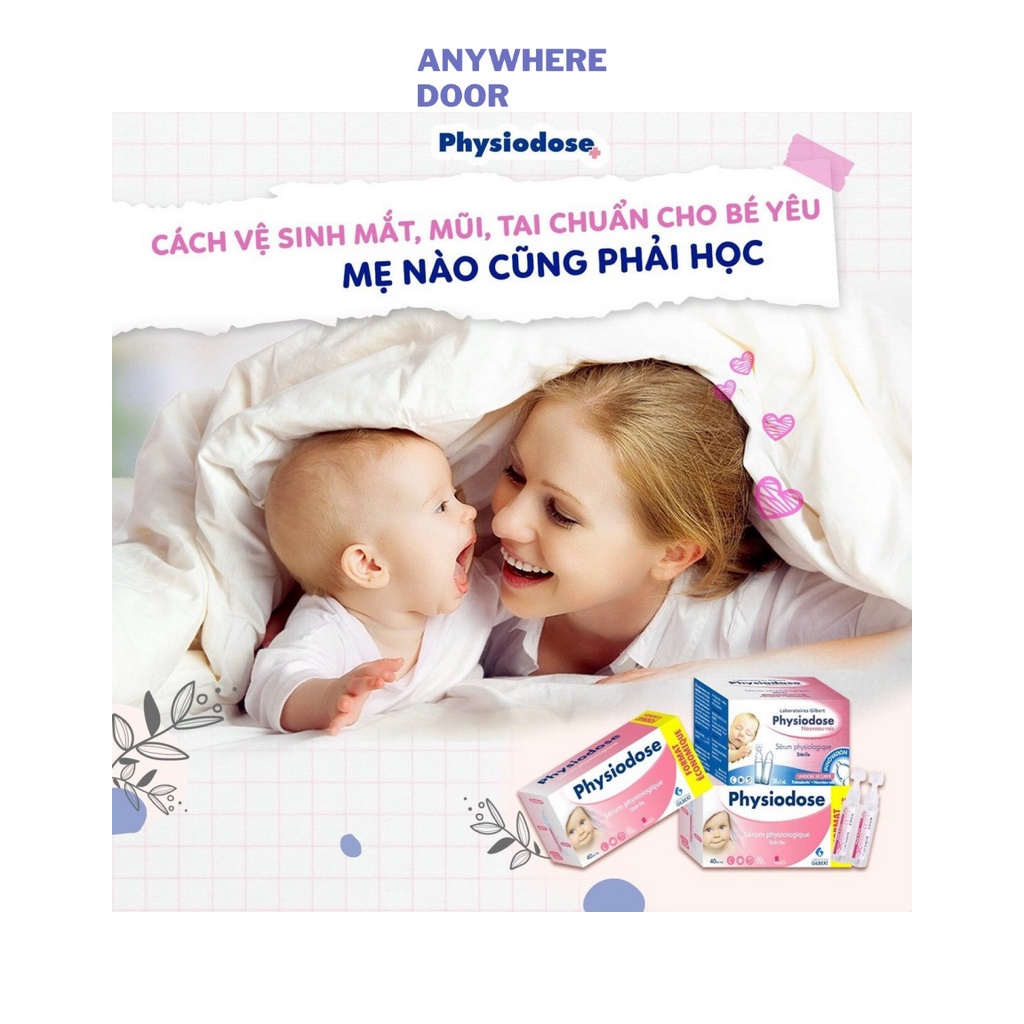 Nước muối sinh lý Physiodose Classic vô trùng cho bé