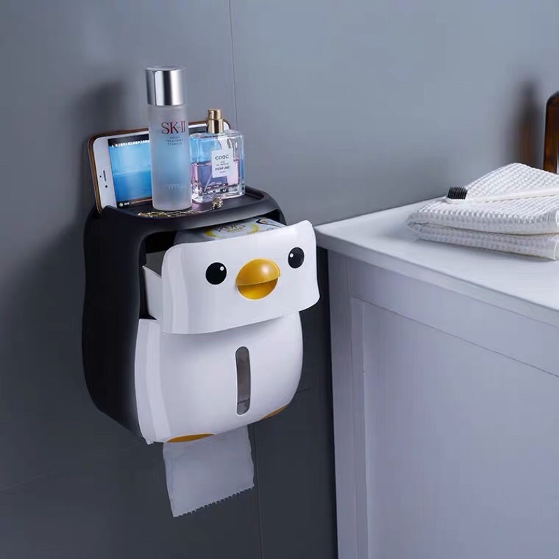 Hộp giấy ăn treo tường hình chim cánh cụt