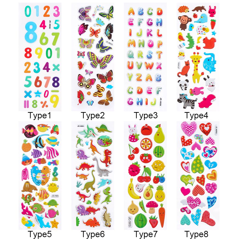 Miếng Dán Tường Họa Tiết Hoạt Hình Động Vật 3D Chống Thấm Nước Phong Cách Cổ Điển Cho Bé