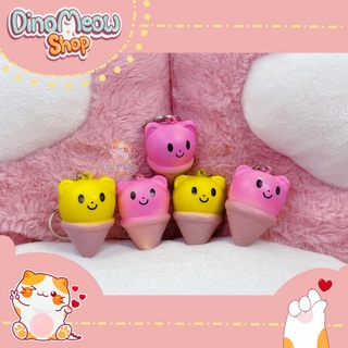 Squishy mini/ móc khoá kem thú dễ thương, mềm, ít chậm tăng