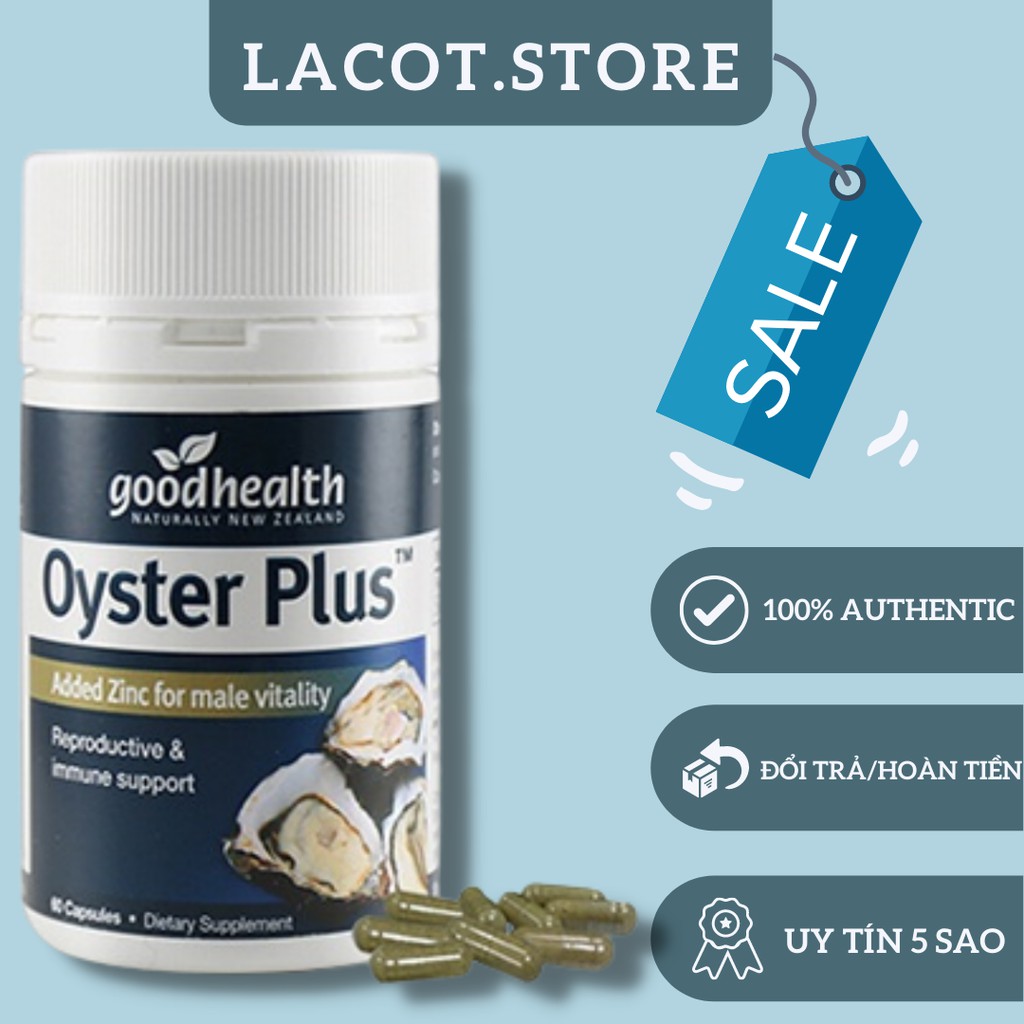[HÀNG MỚI VỀ] Tinh Chất Hàu New Zealand Good Health Oyster Plus tăng cường sinh lý nam giới