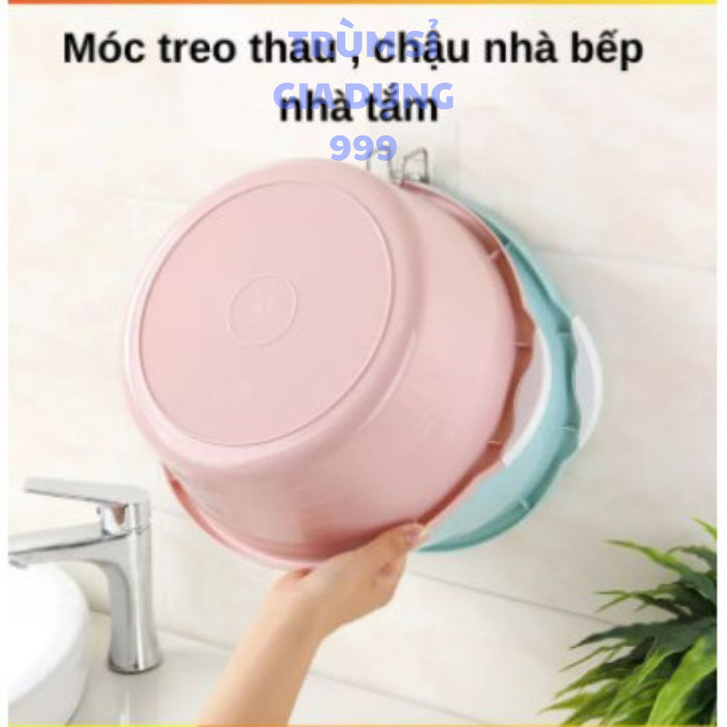 Móc Treo Thau Chậu, Đồ, Khăn Dán Tường Nhà Tắm Chịu Lực Siêu Chắc Siêu Bền Inox, kệ dán tường treo đồ