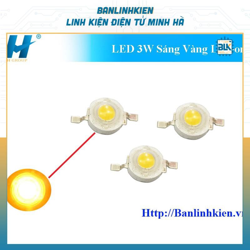 Đèn LED 3W Luxeon Màu Xanh, Vàng