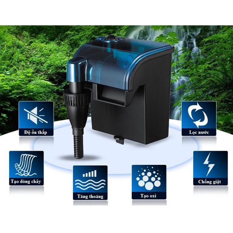 Lọc thác sobo WP 606H | WP 607H dùng cho hồ mini 35-50cm - lọc bể cá mini | lọc bể thuỷ sinh mini