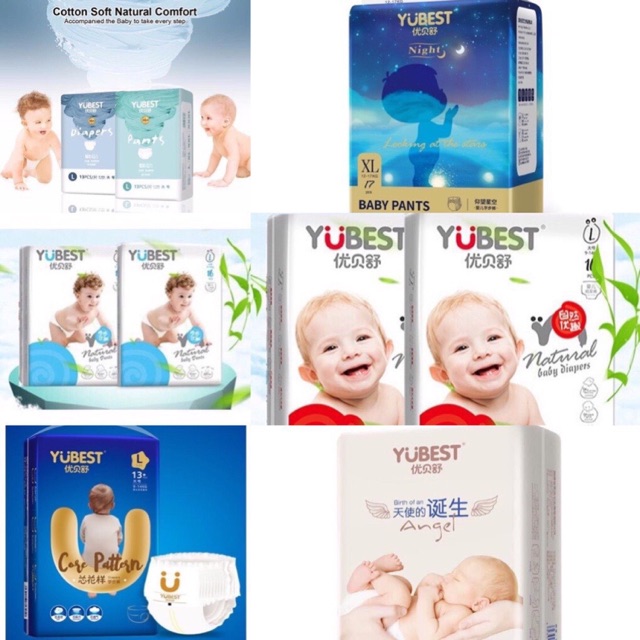 BỈM DÁN/QUẦN YUBEST NATURAL /ANGLE/GOLD S132/M108/L96/XL84/XXL72/S90/M84/L78/XL72