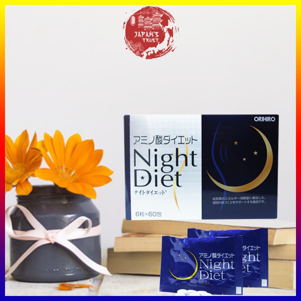 [Orihio] Viên uống giảm cân Night Diet Orihiro hộp 60 gói - Giá tốt - Hàng chính hãng