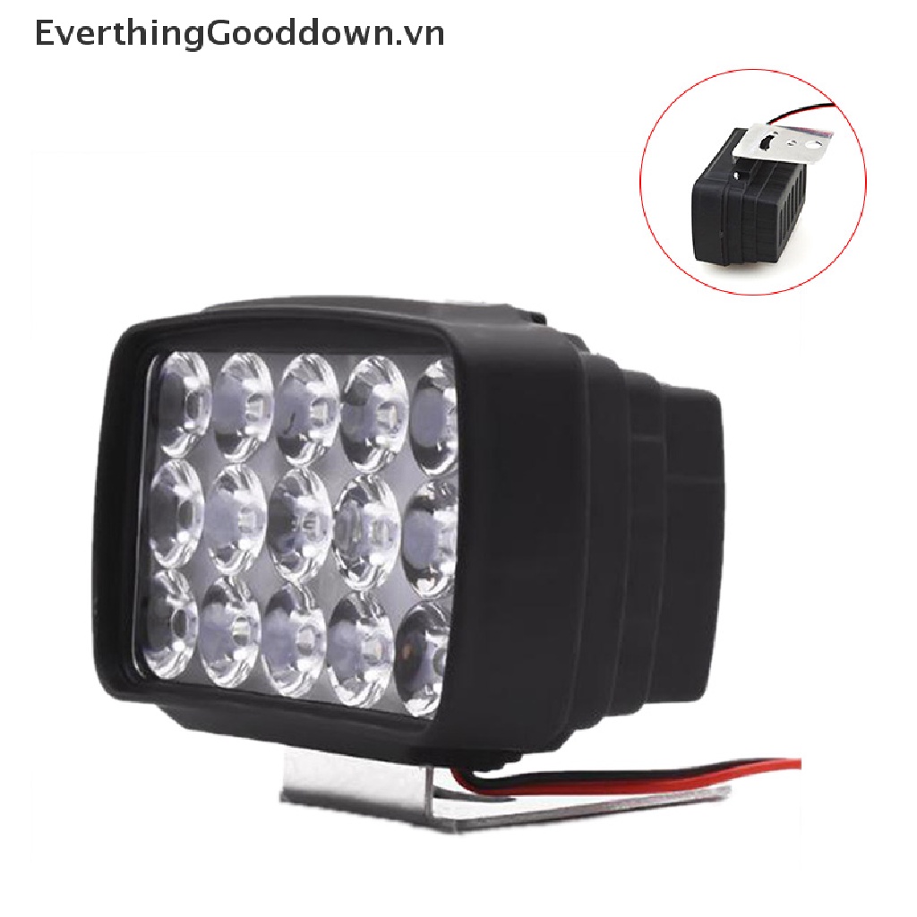 Đèn Pha LED 15 Bóng 1000LM Chuyên Dụng Cho Xe Mô Tô ATV UTV