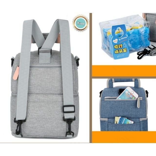 Balo bỉm sữa Vcool đựng đồ bỉm sữa cho mẹ và bé Acute Baby