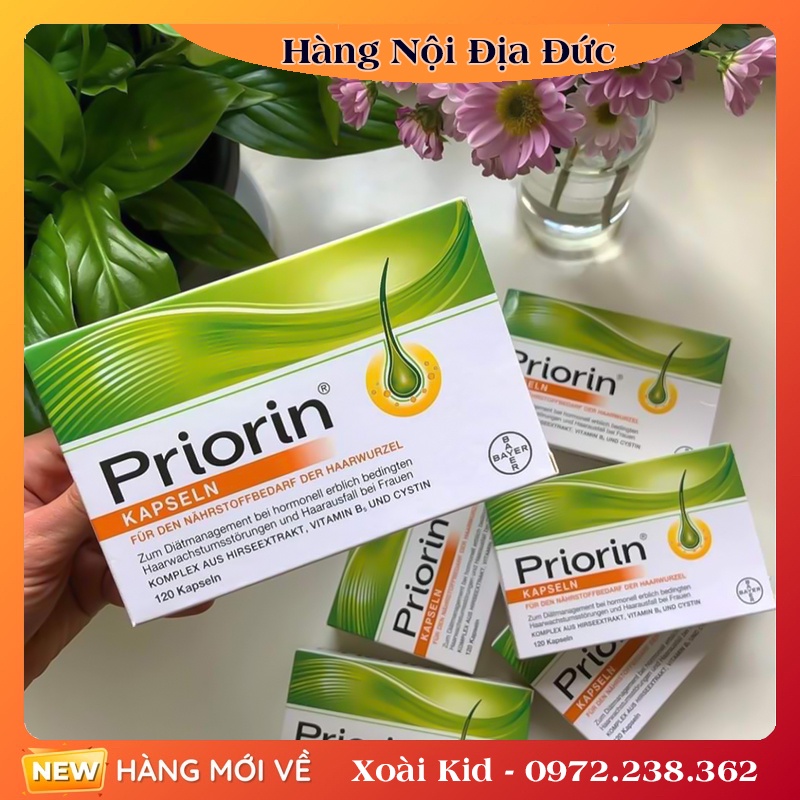 Dầu gội Priorin giúp mọc tóc dành cho tóc rụng yếu và mỏng - Nội địa Đức Đủ Bill