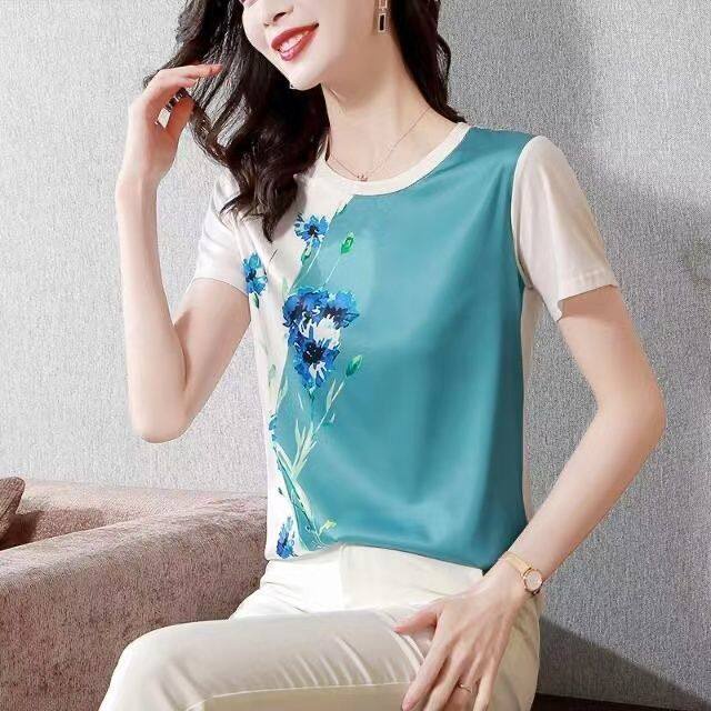 Áo Thun Ngắn Tay In Họa Tiết Thời Trang Dành Cho Nữ