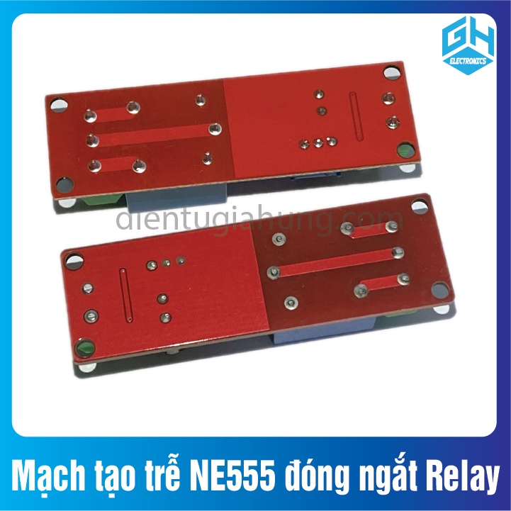 Mạch tạo trễ NE555 đóng ngắt Relay 5V,12V tùy chọn trong phân loại