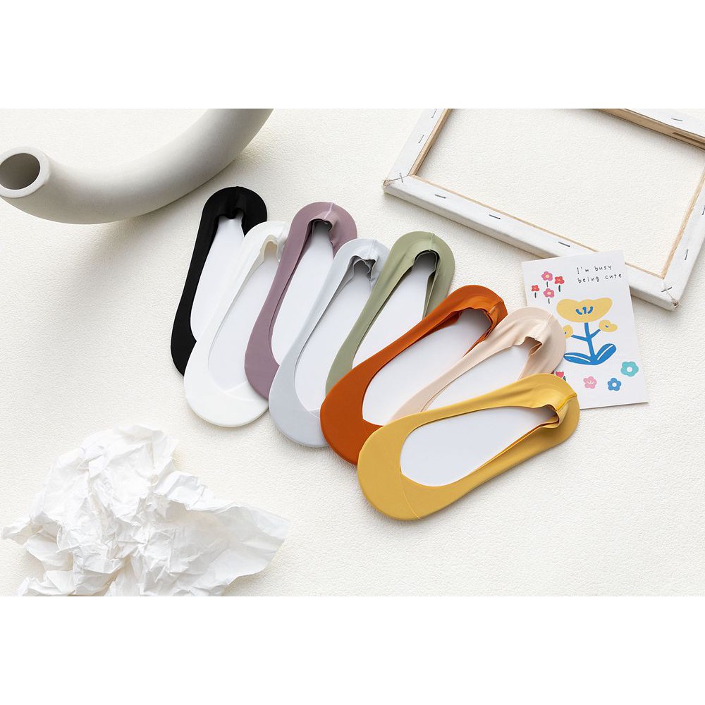 Tất Đi Giày Cao Gót Có Tất Là Có Tất chất cotton lụa lạnh siêu mát có gót silicon chống tụt - SUMMER
