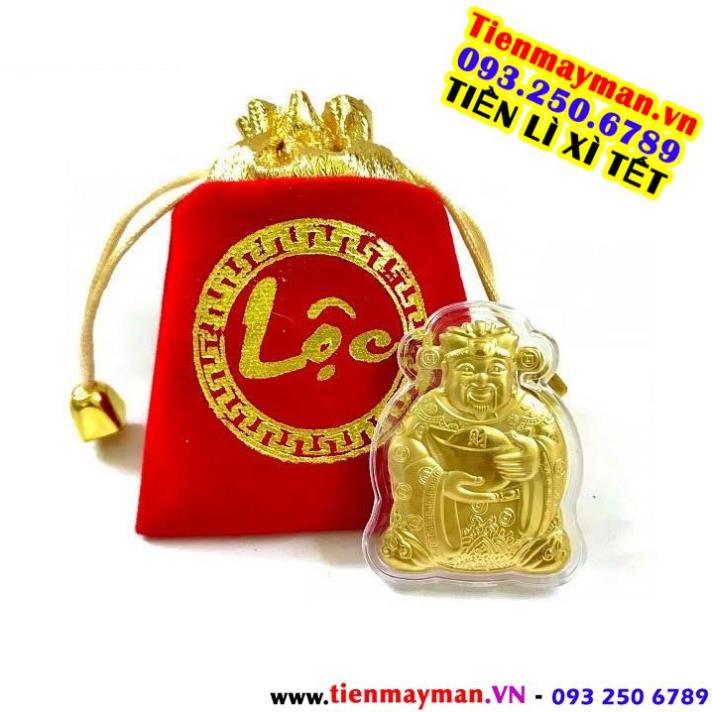 SẲN HÀNG Ông Thần Tài Mạ Vàng Kèm Túi Gấm Phúc Lộc, Làm Quà Tặng Cực Vip