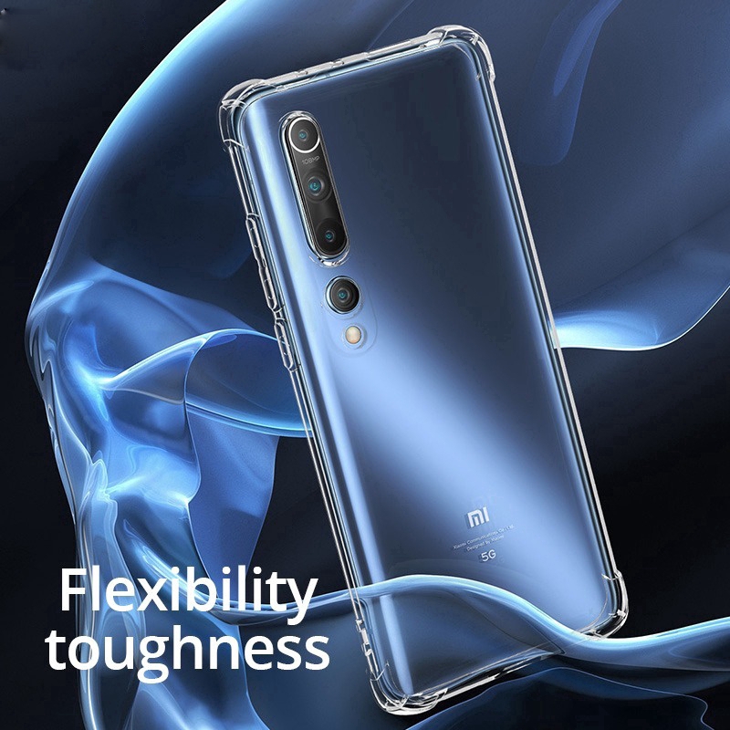 Shockproof Transparent Silicone Phone Case for Xiaomi Redmi Note 9s 9 Pro Max 8 7 Pro Mi Note 10 Pro 8A 7A Pro