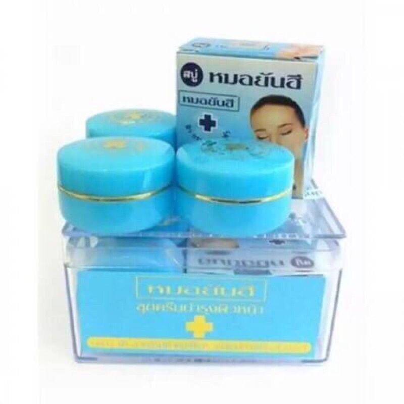Bộ kem đánh bay mụn yan hee xanh dương Thái Lan