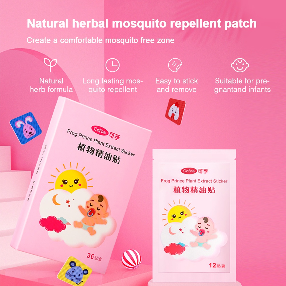 Miếng dán thảo dược COFOE chống muỗi an toàn cho phụ nữ mang thai và trẻ sơ sinh