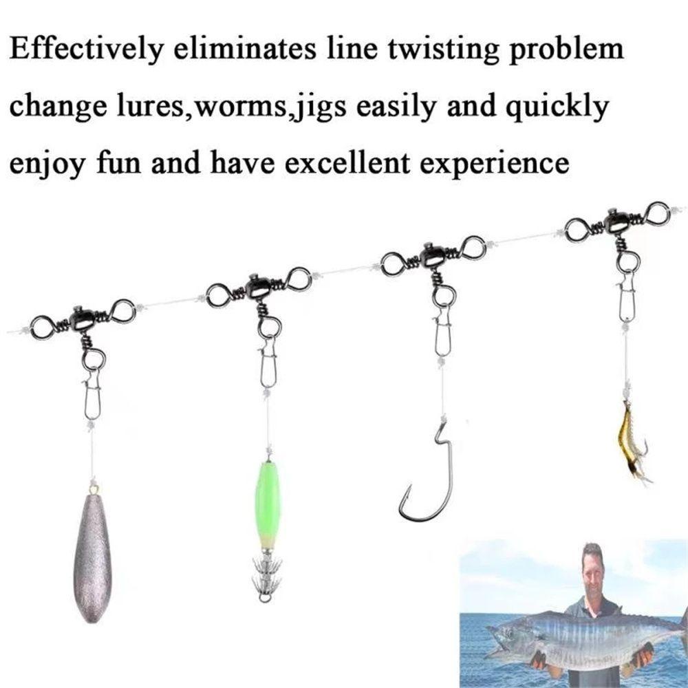 MUVAKO Bộ 20 Móc Câu Cá Hình Chữ T Chất Lượng Cao