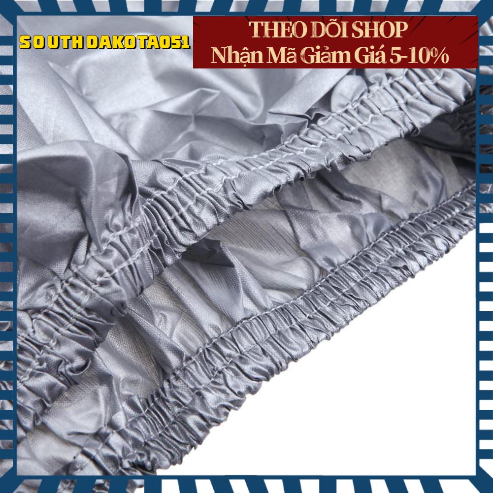 [Hàng Sẵn] Bạt Phủ Toàn Xe Chống Thấm Nước/Bụi/Tia UV Màu Bạc Gấp Gọn Tiện Lợi Cho Ô Tô【Southdakota051】