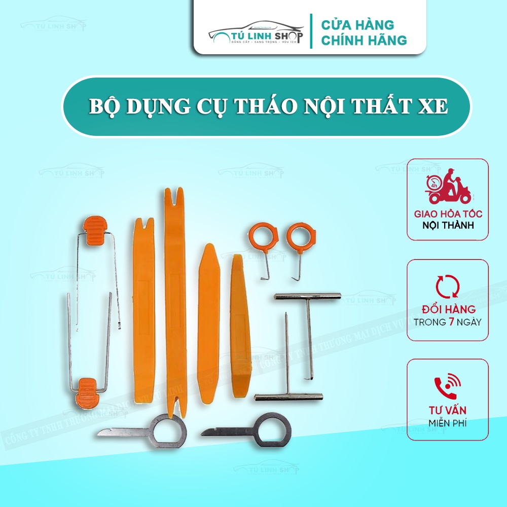 Bộ dụng cụ tháo nội thất xe ô tô 12 món